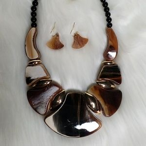 Brown and Gold Necklace